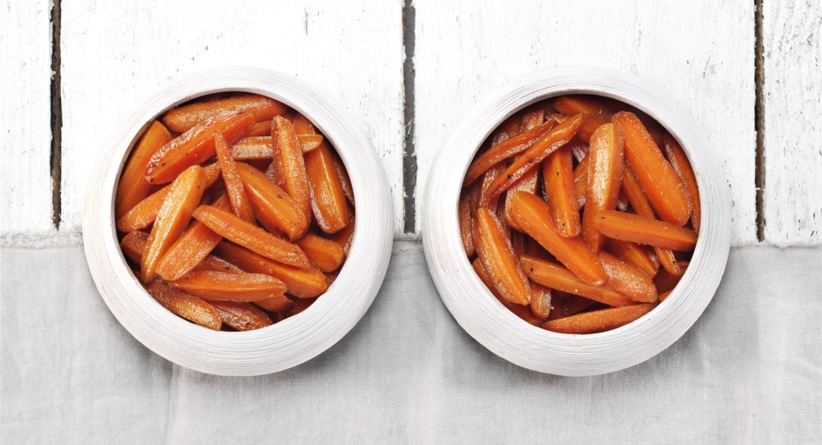 Cenouras no forno com especiarias
