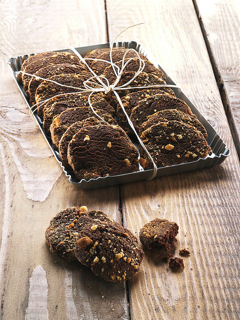 Bolachas de espelta com cacau